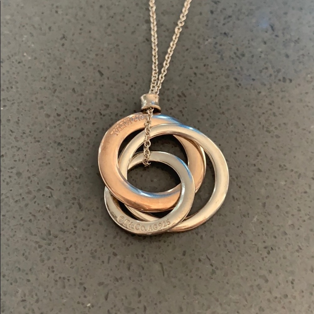 Authentic Tiffany’s tri color necklace